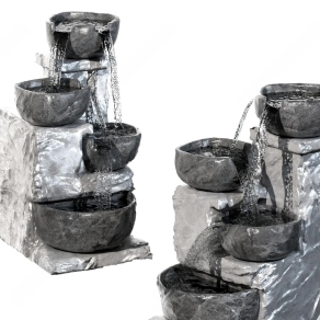 新中式水琴3D模型下载